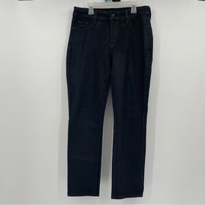 NYDJ Skinny Jeans - Black with Silver Sheen - Size 10P